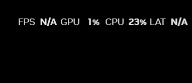 Simple Game Overlay showing CPU and GPU stats on screen